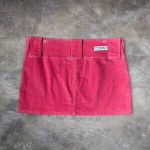 XOXO Pink Corduroy Mini Skirt
